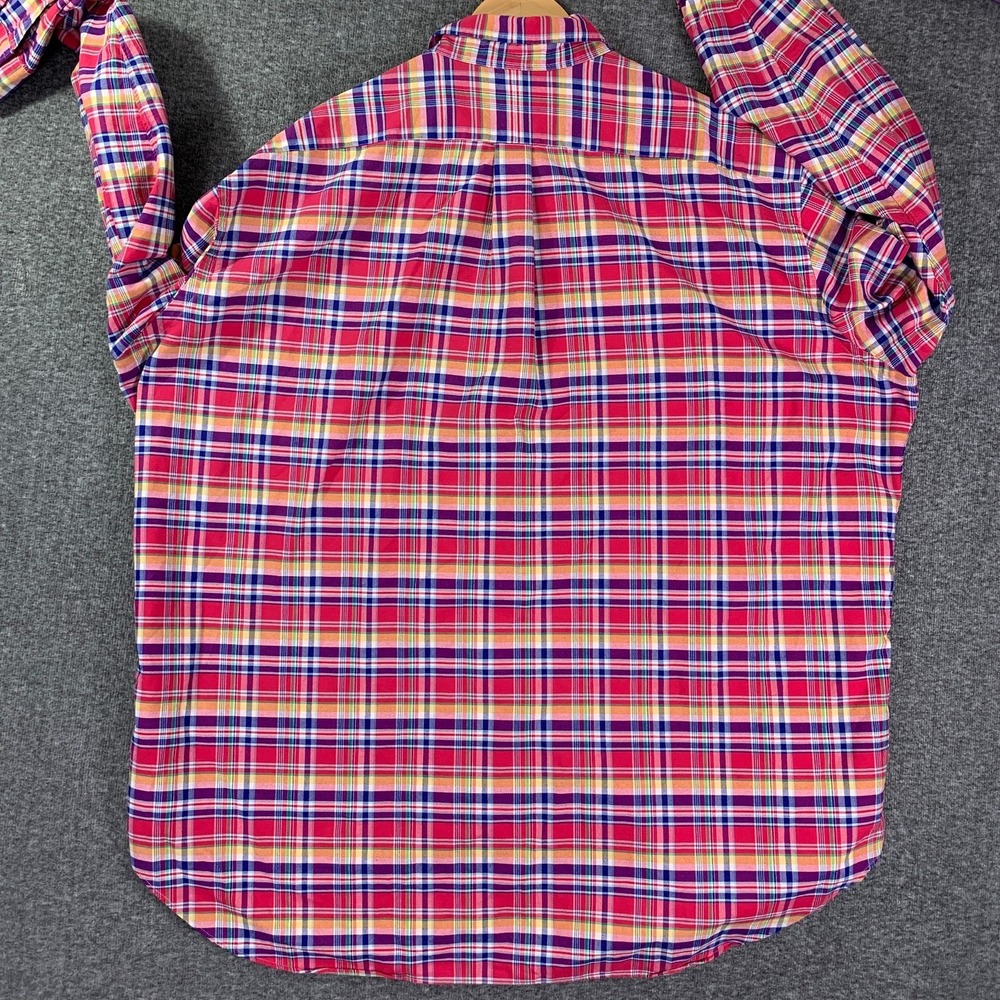 Ralph Lauren Oxford Shirt Men 3XLT Plaid Button Down Long Sleeve Classic Fit - Picture 5 of 9